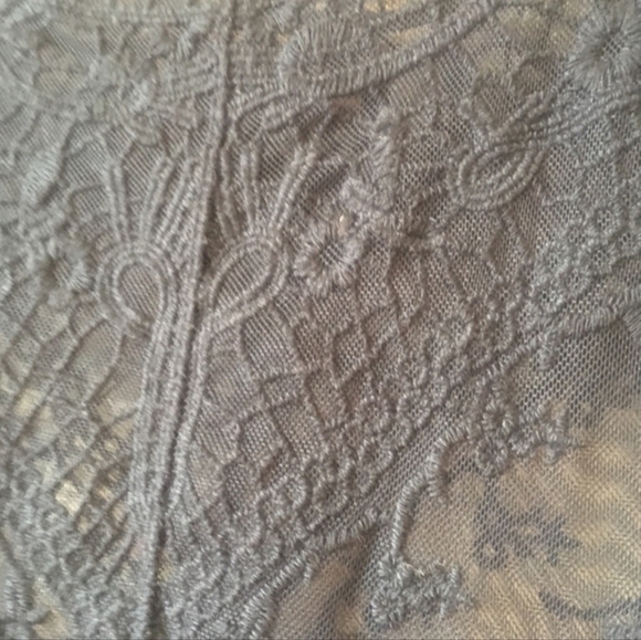 Black Fringe Sheer Top - Picture 5 of 5